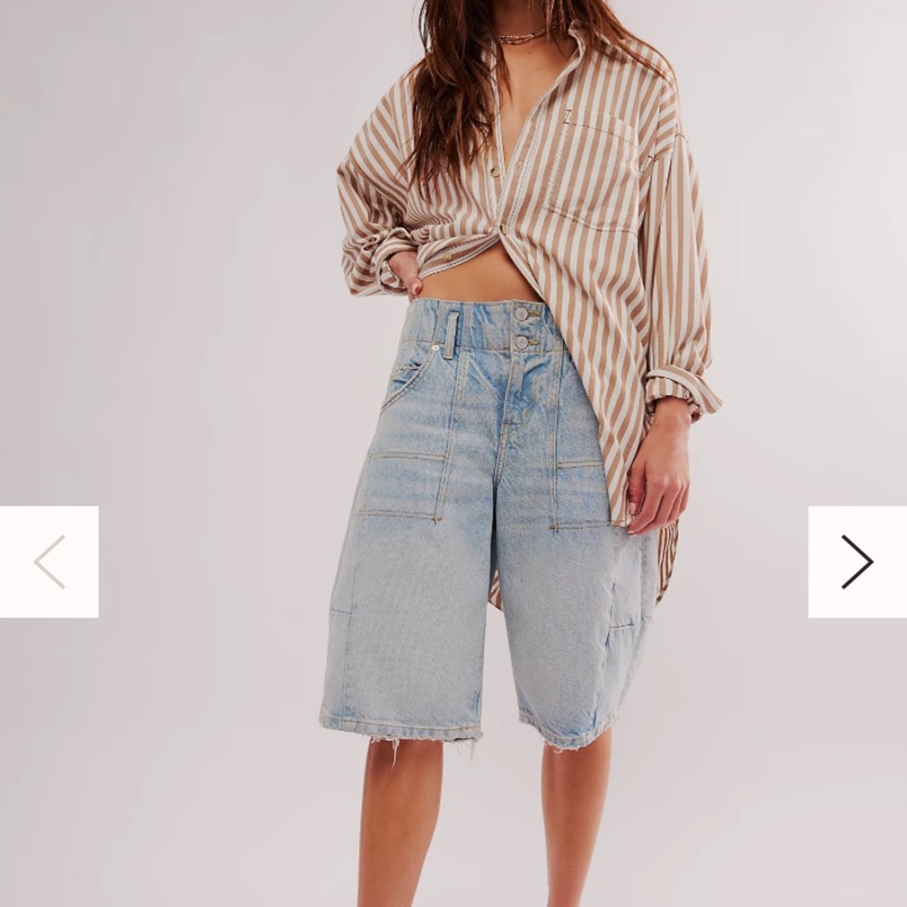 Free People extreme measures barrel shorts 27